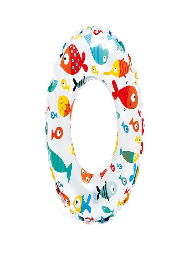 WENGTY Pool Party Swimming Ring Swim Tube for Kids Swimming Leering Ring for Girls and Boys Swimming Tube Inflatable Swim Ring (Multi Color) - Image 1